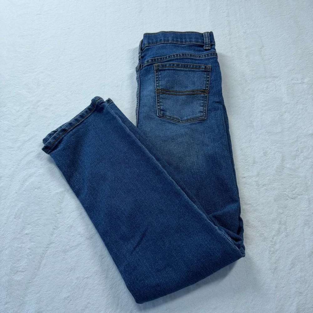 Carter's Straight‎ Leg Jeans Kids 14/14A Blue Good Medium Wash Classic Denim